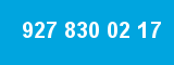 927 830 02 17 927 830 02 17